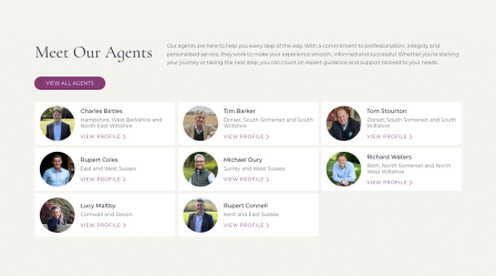 Meet Our Agents Desktop Page